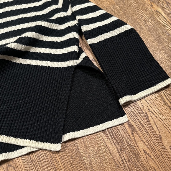 Toteme Signature Striped Wool Blend Oversized Turtleneck Sweater Womens M - Picture 8 of 12